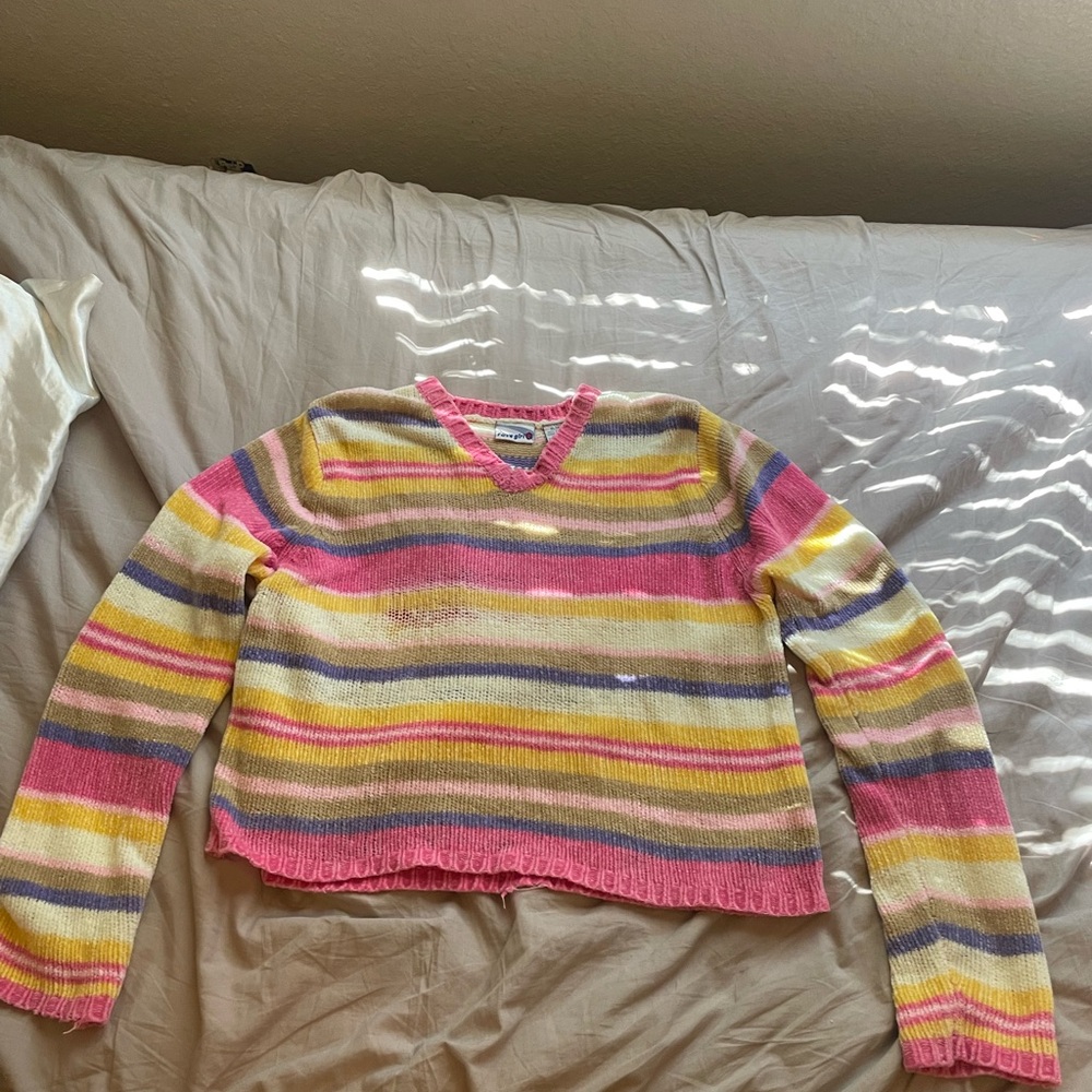 Rare vintage rave girl brand knitted sweater